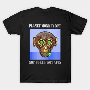 Planet Monkey Cute Animals Not Bored Apes T-Shirt